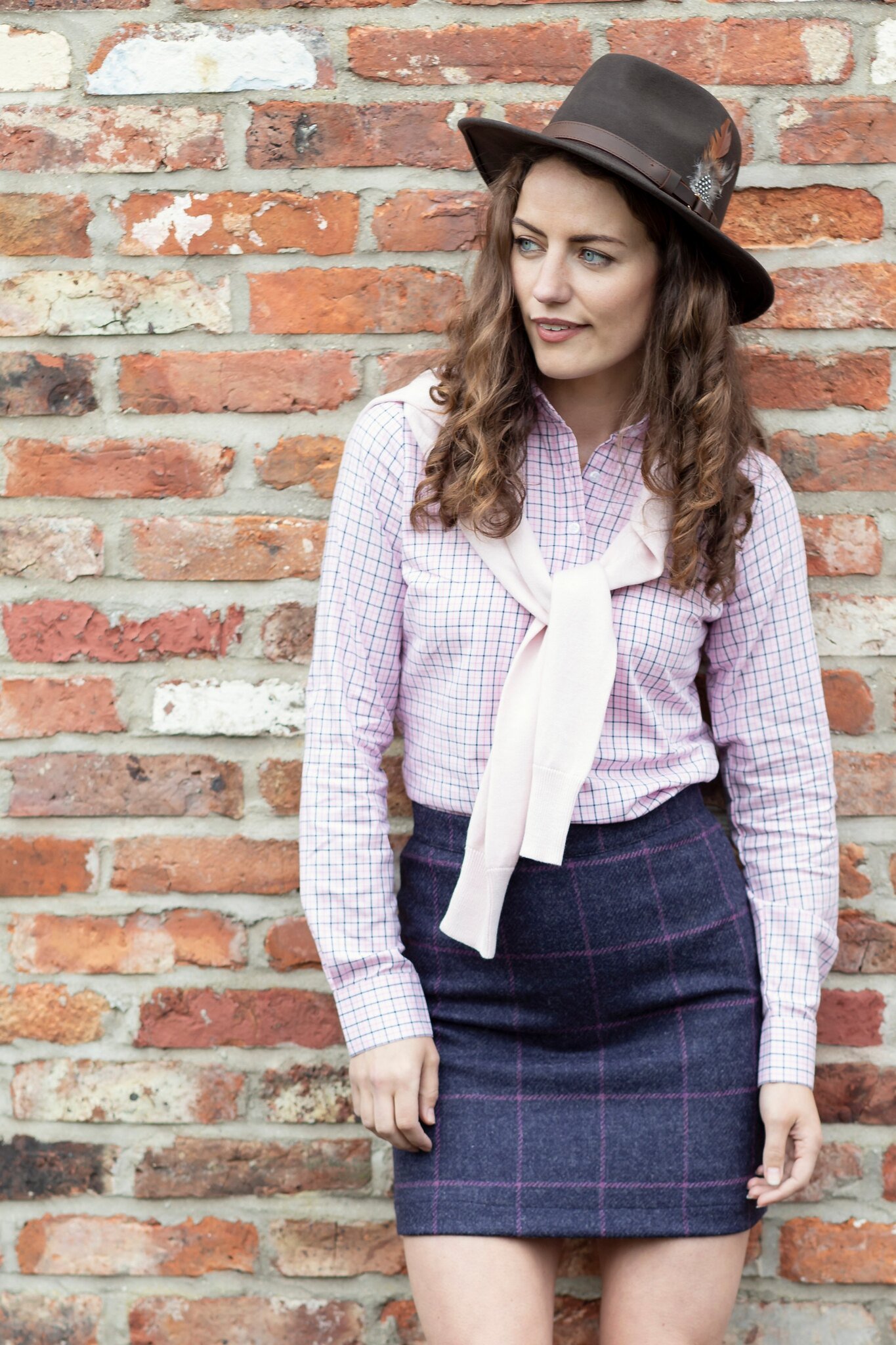 Jupe en tweed pour femme