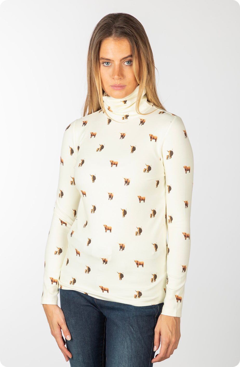 Ladies Roll Neck Top