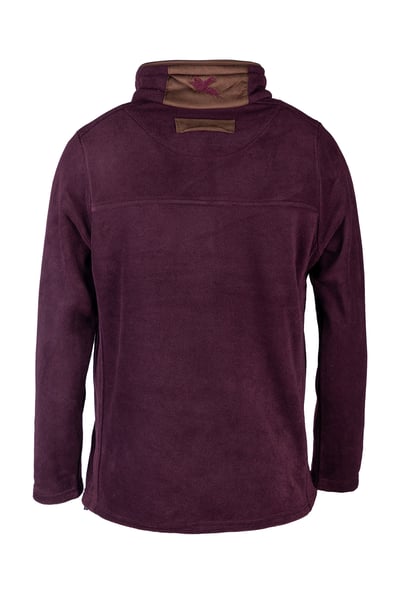 Overhead-Fleece für Herren – Huggate - Dunkler Burgunder