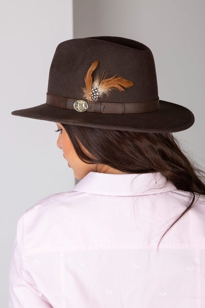 Damen Wollfilzhut - Danby - Braun