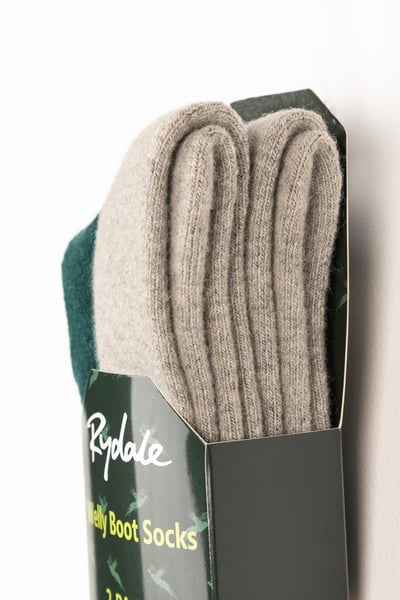 Men's Welly Boot Socks (2 Pack) - Aike - Green