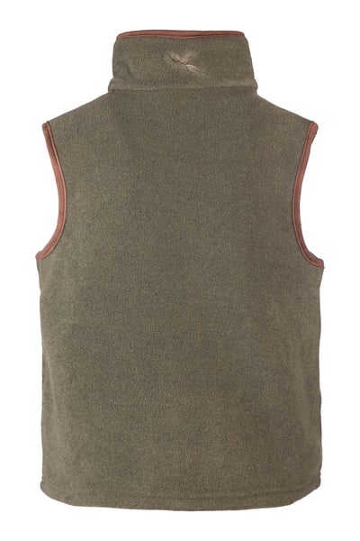 Junior Fleece Waistcoat - Huggate - Tractor Khaki/Blue