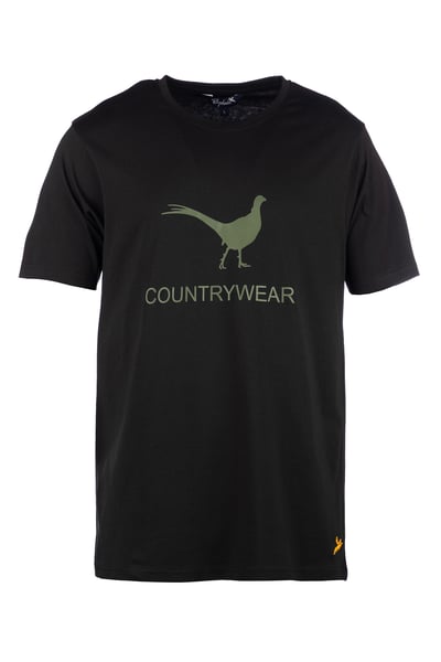 Men's Pheasant T-Shirt - Fordon - Black