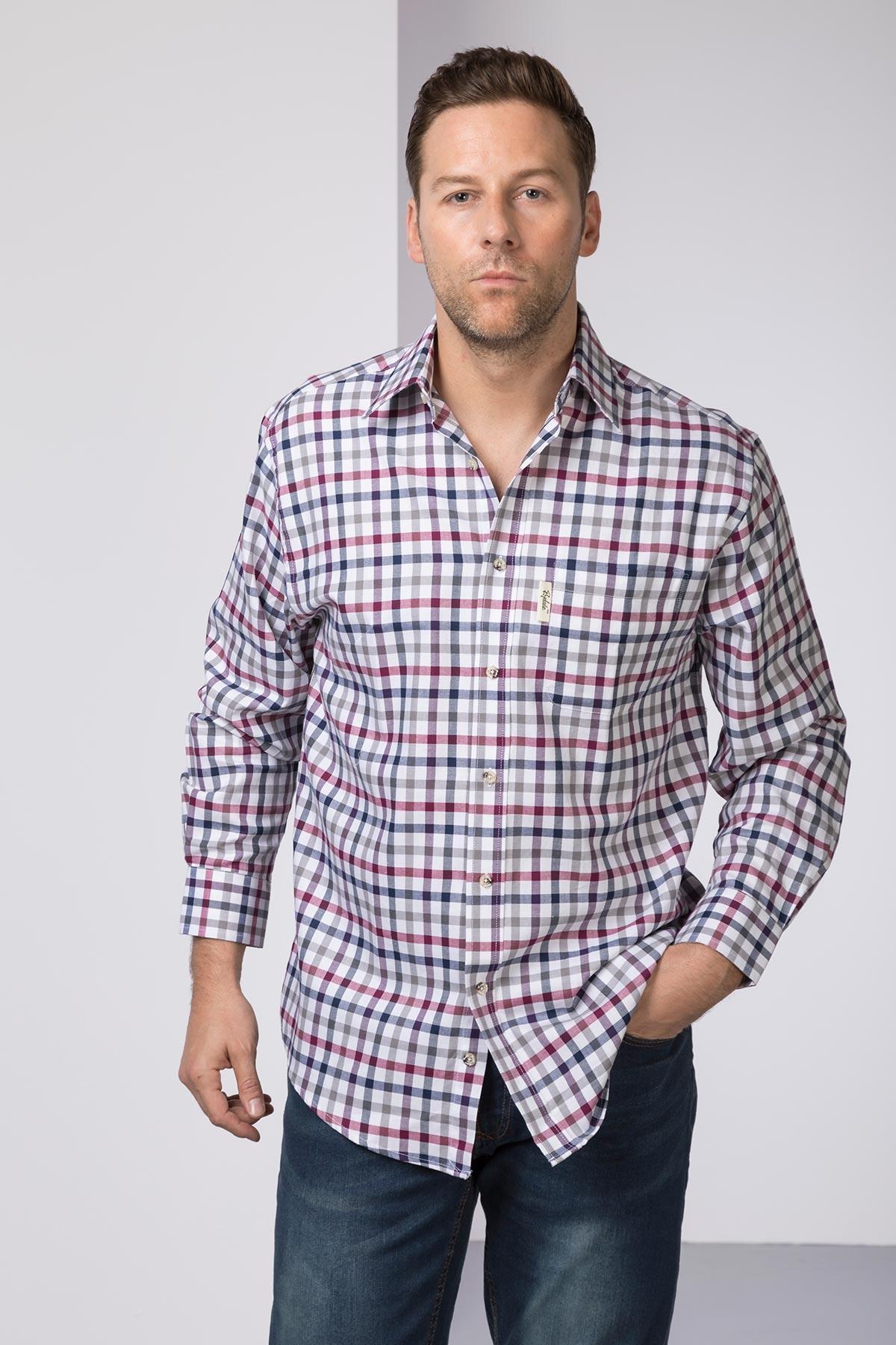 Mens 100 Cotton Country Check Shirts UK Rydale