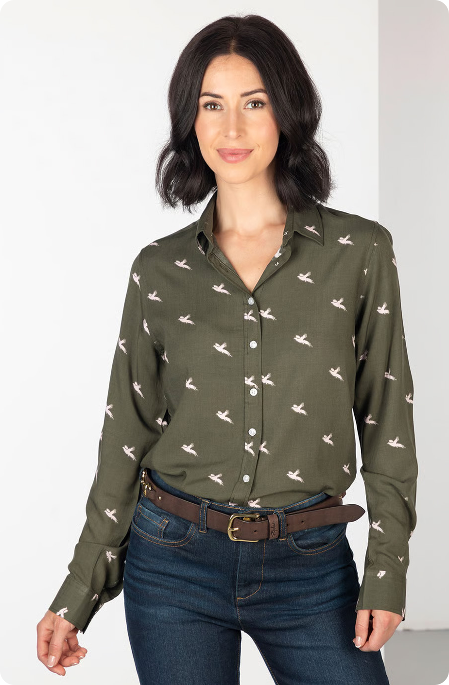 Ladies Button Down Blouse