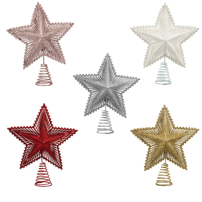 Luxury Tree Topper Star 20cm | Glittering Star UK