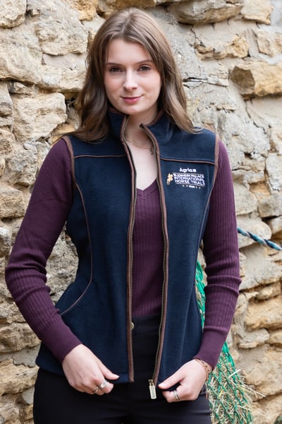 Ladies Fleece Waistcoat - Official Blenheim Edition - Navy