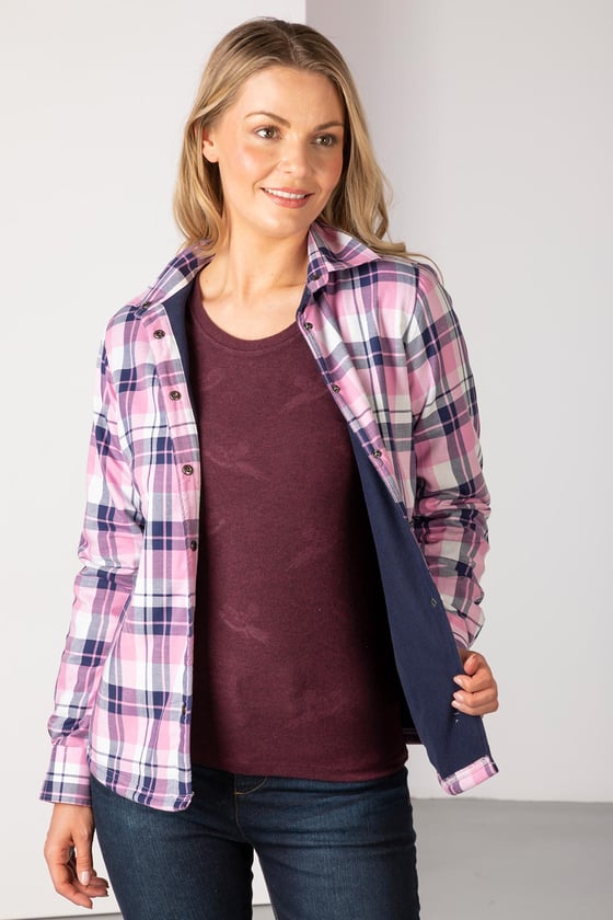 Ladies Fleece Lined Shirt - Hannah