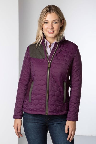 Ladies Quilted Jacket - Wrelton II - Berry