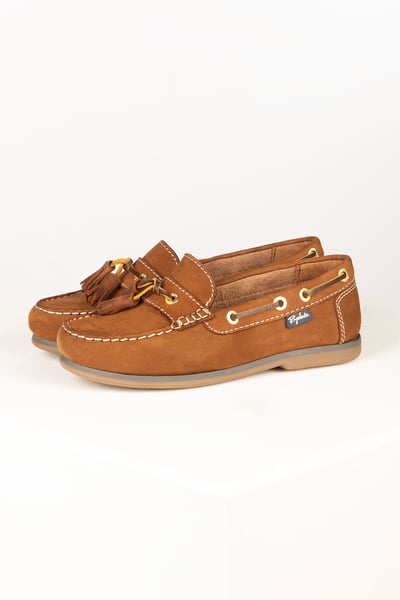 Ladies Leather Tassel Loafer – Saltwick - Antique Tan