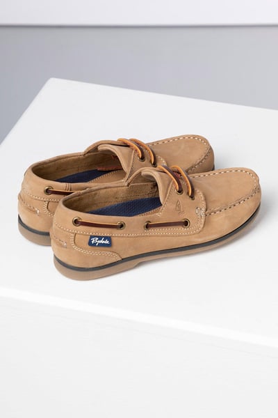 Ladies Leather Deck Shoes - Cayton III - Tan