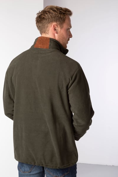 Herren-Overhead-Fleece - Kelk - Khaki