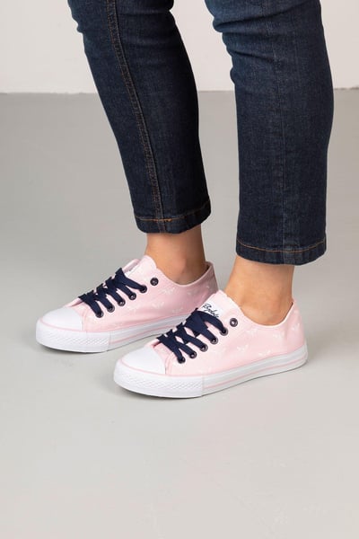 Ladies Canvas Trainers - Roxby II - Sorbet