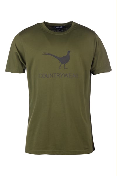 Men's Pheasant T-Shirt - Fordon - Olive