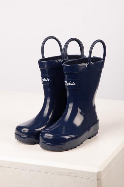 Kids Splish Splash Wellies - Navy