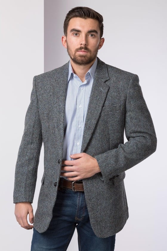 Mens Harris Tweed Blazer EN-DK | Rydale