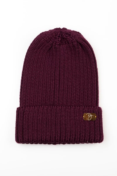 Ladies Beanie Hat - Bella - Berry