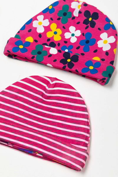 Baby Hats (2 Pack) - Petal Pink