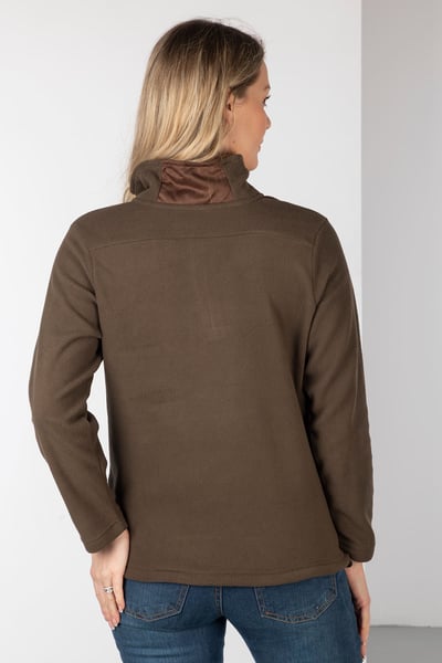 Ladies Kelk Overhead Pheasant Fleece - Bark