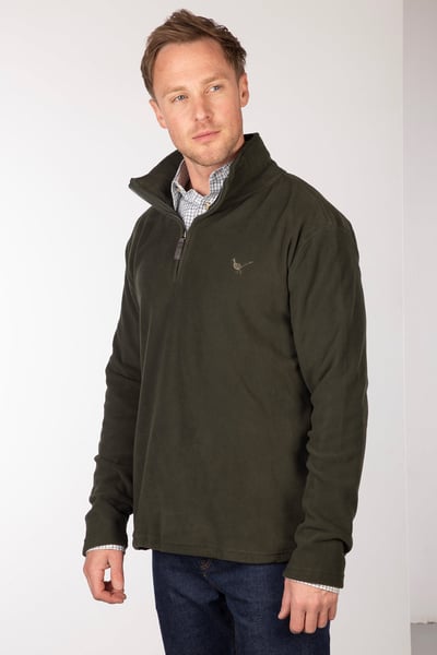 Herren-Overhead-Fleece - Kelk - Khaki