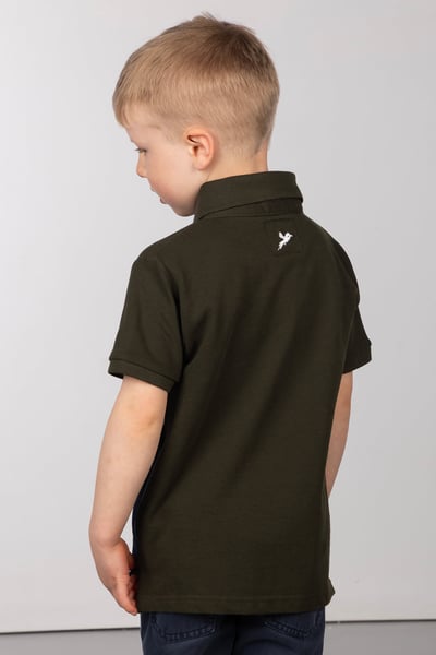 Junior Polo Shirt - Byland - Pheasant Navy/White/Olive