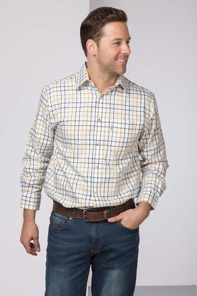 Men's Checked Shirts - Sledmere - Blue Mix