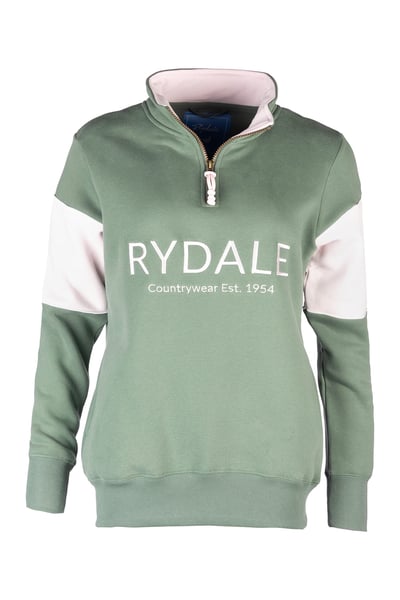 Ladies Rydale Sweatshirt - Byland - Rydale Thyme/Pale Pink