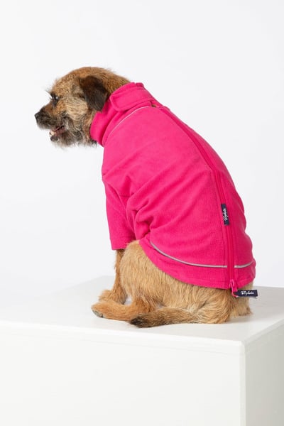 Lightweight Micro Fleece Dog Jumper - Yapham - Cerise