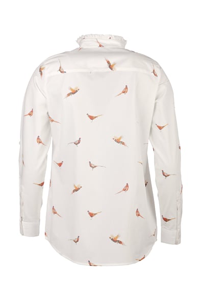 Chemise à volants pour femme - Ivy - Faisans