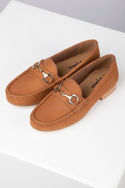 Damen Nubuk Trensen Loafers - Wrelton - Bräunen