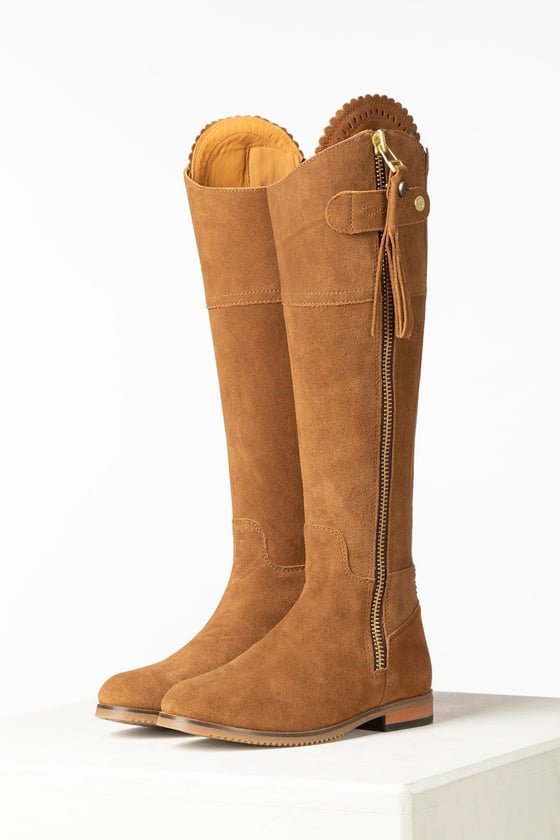 Ladies suede store knee high boots