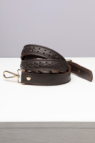 Leather Bag Strap - Brown
