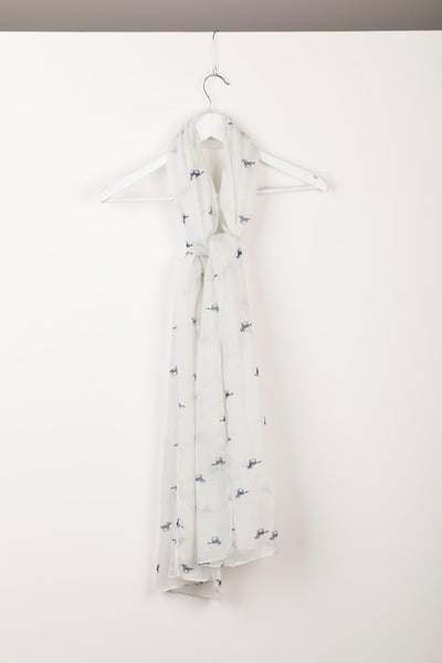 Bufanda Flotante Estampada Mujer - Wistow - Caballo Blanco II
