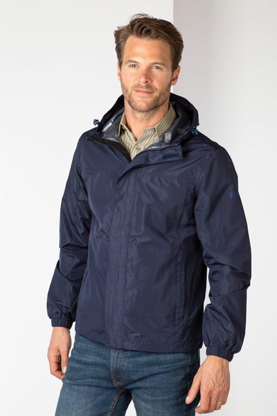 Men's Waterproof Pack & Go Jacket - Navy