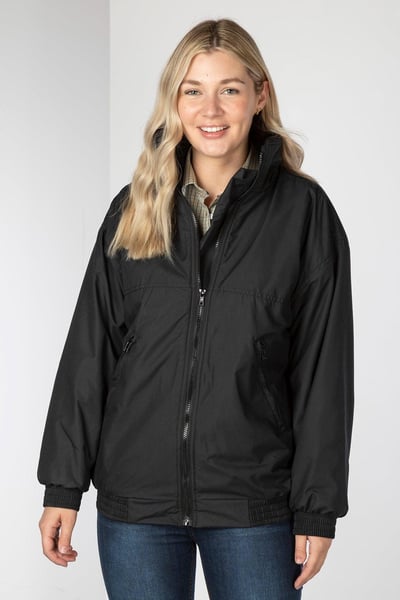 Bomberjacke mit Fleecefutter für Damen - Schwarz