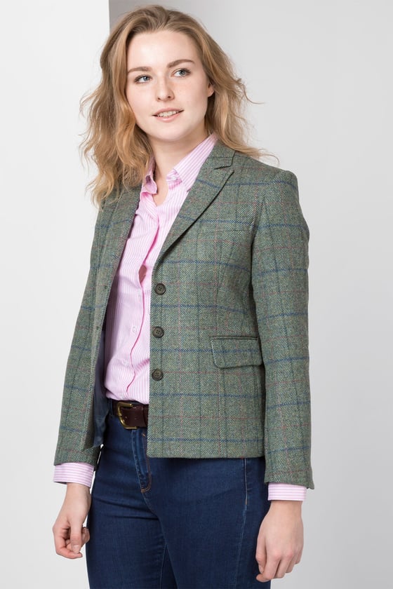 Womens Tweed Fitted Blazer US | Ladies Short Tweed Jacket - Rydale