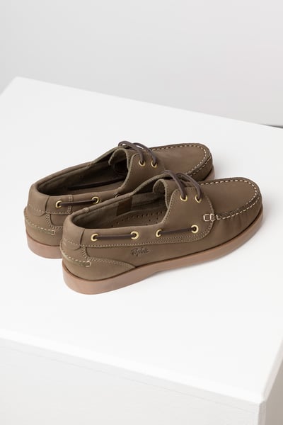 Damen Reighton Bootsschuhe aus Leder - Khaki