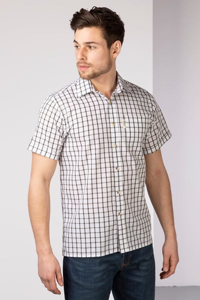 Men's Short Sleeved Shirts - Ebberston Olive