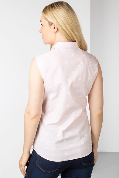 Chemise sans manches pour femme - Audrey II - Cheval rose