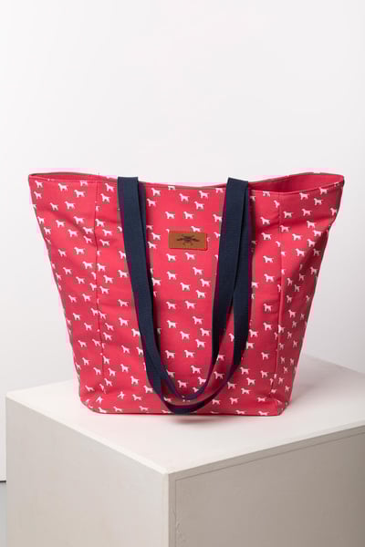 Ladies Canvas Shopping Bag - Roxby - Cherry