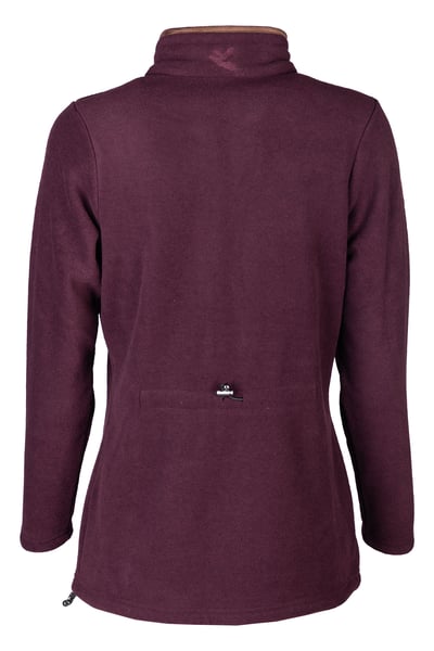 Ladies Huggate Fleece Jacket - Dark Burgundy
