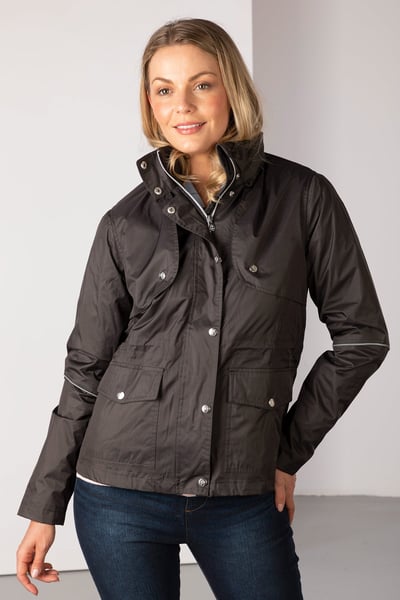 Ladies Short Riding Coat - Askwith - Dark Grey