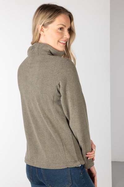 Ladies Full Zip Fleece - Agnes IV - Beige