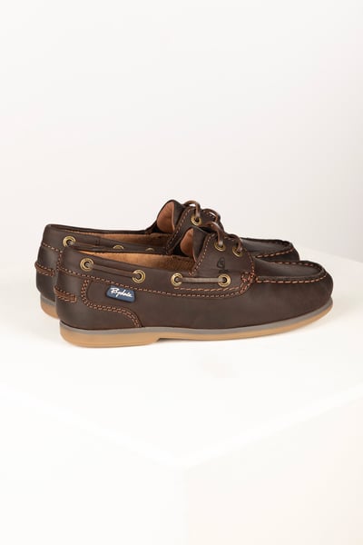 Ladies Leather Deck Shoes – Saltwick - Brown