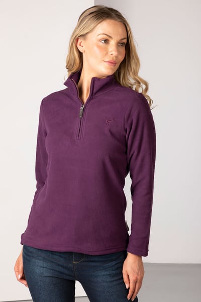 Ladies Kelk Overhead Pheasant Fleece - Berry