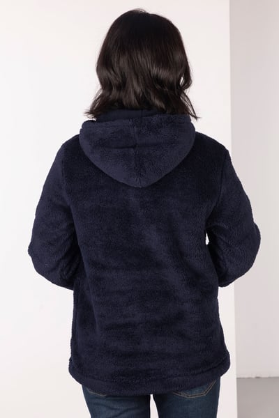 Damen-Kapuzenfleece - Etton II - Marine