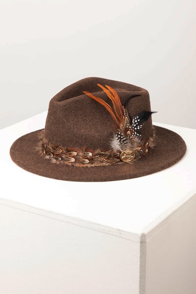 Damen Wollfilzhut - Helmsley - Braun