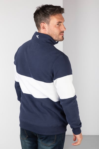 Men's Sweatshirt - Byland - Pheasant Navy/White/Navy
