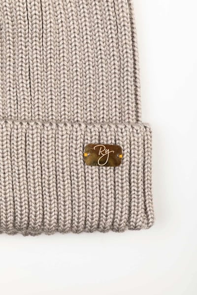 Damen Bommelmütze - Bella - Silber