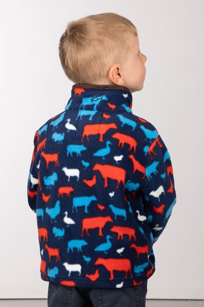 Toddler Overhead Fleece - Farmyard